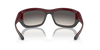 [Grey Lenses, Polished Dark Red On Black Frame]