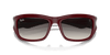 [Grey Lenses, Polished Dark Red On Black Frame]