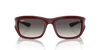 [Grey Lenses, Polished Dark Red On Black Frame]