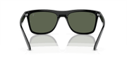 Dark Green Lenses, Polished Black Frame