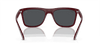 [Dark Grey Lenses, Polished Dark Red Frame]