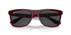 [Dark Grey Lenses, Polished Dark Red Frame]