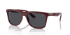 [Dark Grey Lenses, Polished Dark Red Frame]