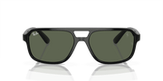 Dark Green Lenses, Polished Black Frame