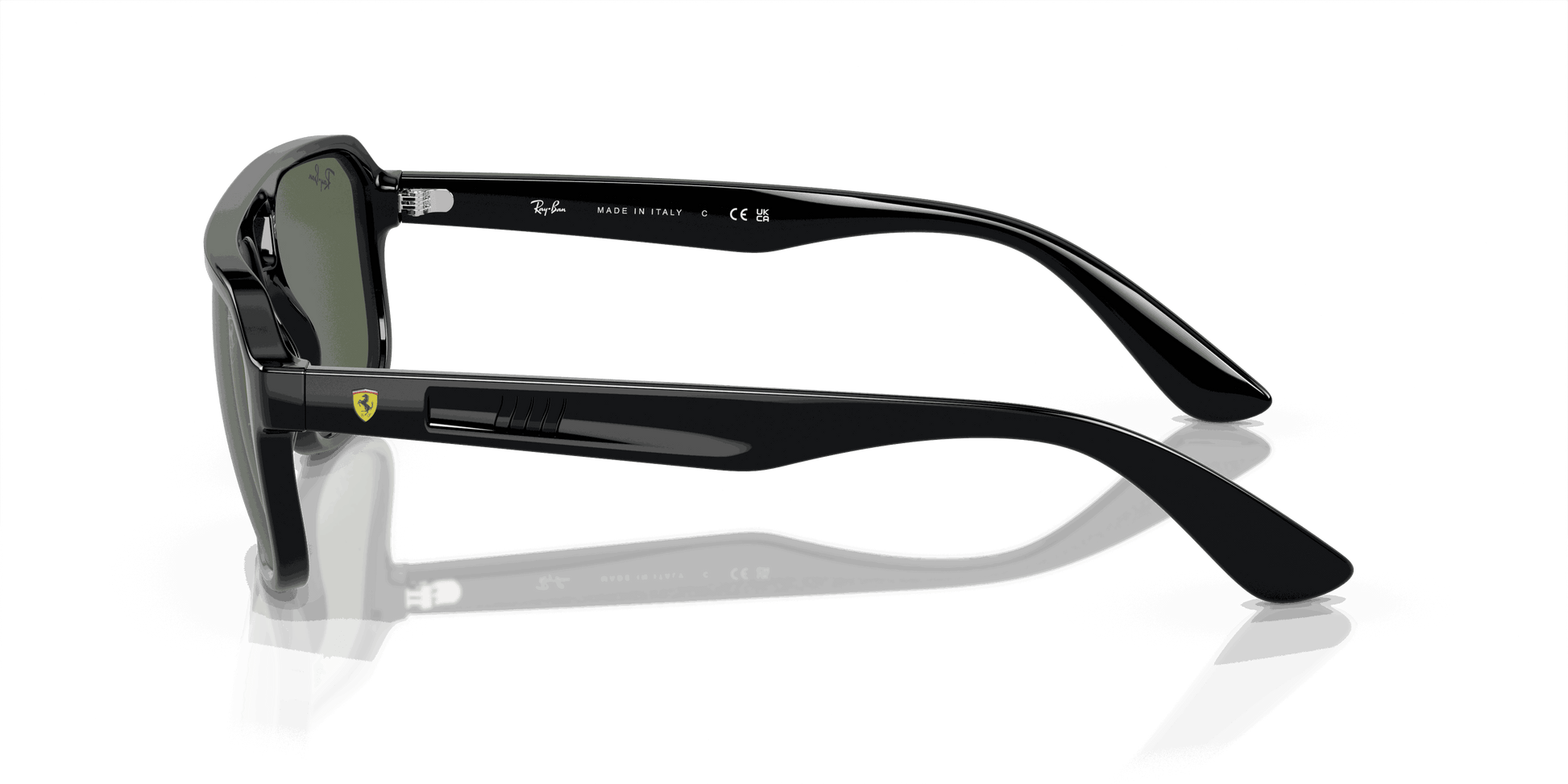 [Dark Green Lenses, Polished Black Frame]