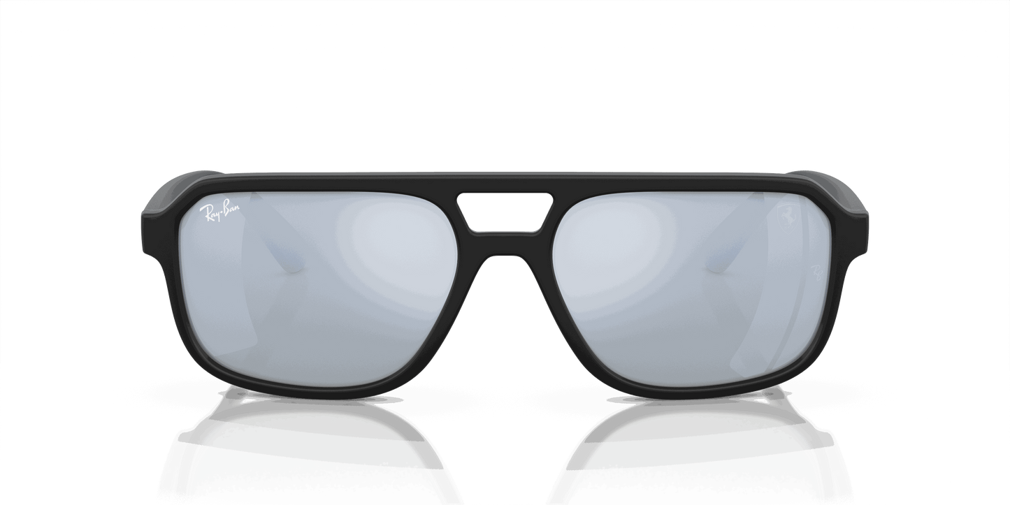 [Silver Lenses, Matte Black Frame]