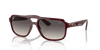 [Grey Lenses, Polished Dark Red Frame]