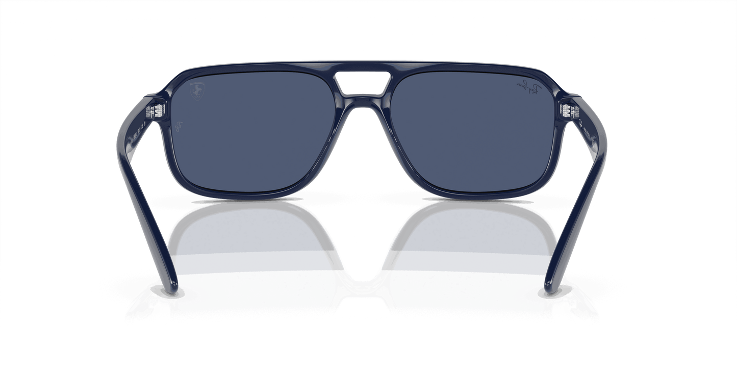 [Dark Blue Lenses, Polished Blue Frame]