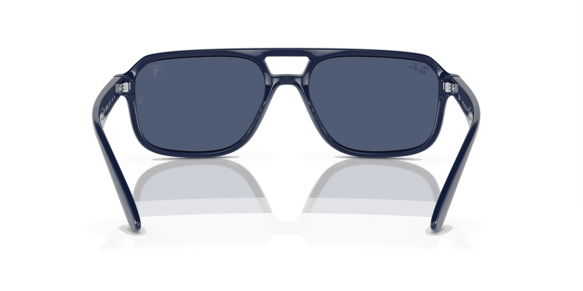 [Dark Blue Lenses, Polished Blue Frame]