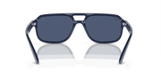 Dark Blue Lenses, Polished Blue Frame