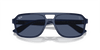 [Dark Blue Lenses, Polished Blue Frame]