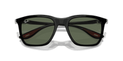 Dark Green Lenses, Polished Black Frame