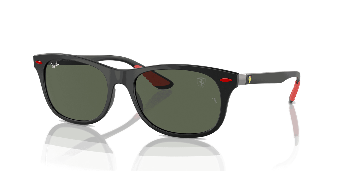 Ray Ban Scuderia Ferrari Sunglasses - RB4607M Matte Black/Dark Green Ray Ban Rb4607m Scuderia Ferrari Collection Sonnenbrillen  main image 4