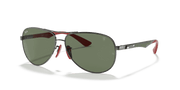 Green Classic Lenses, Polished Gunmetal Frame