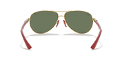 Green Classic Lenses, Polished Arista Gold Frame