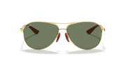 Green Classic Lenses, Polished Arista Gold Frame