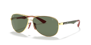 Green Classic Lenses, Polished Arista Gold Frame