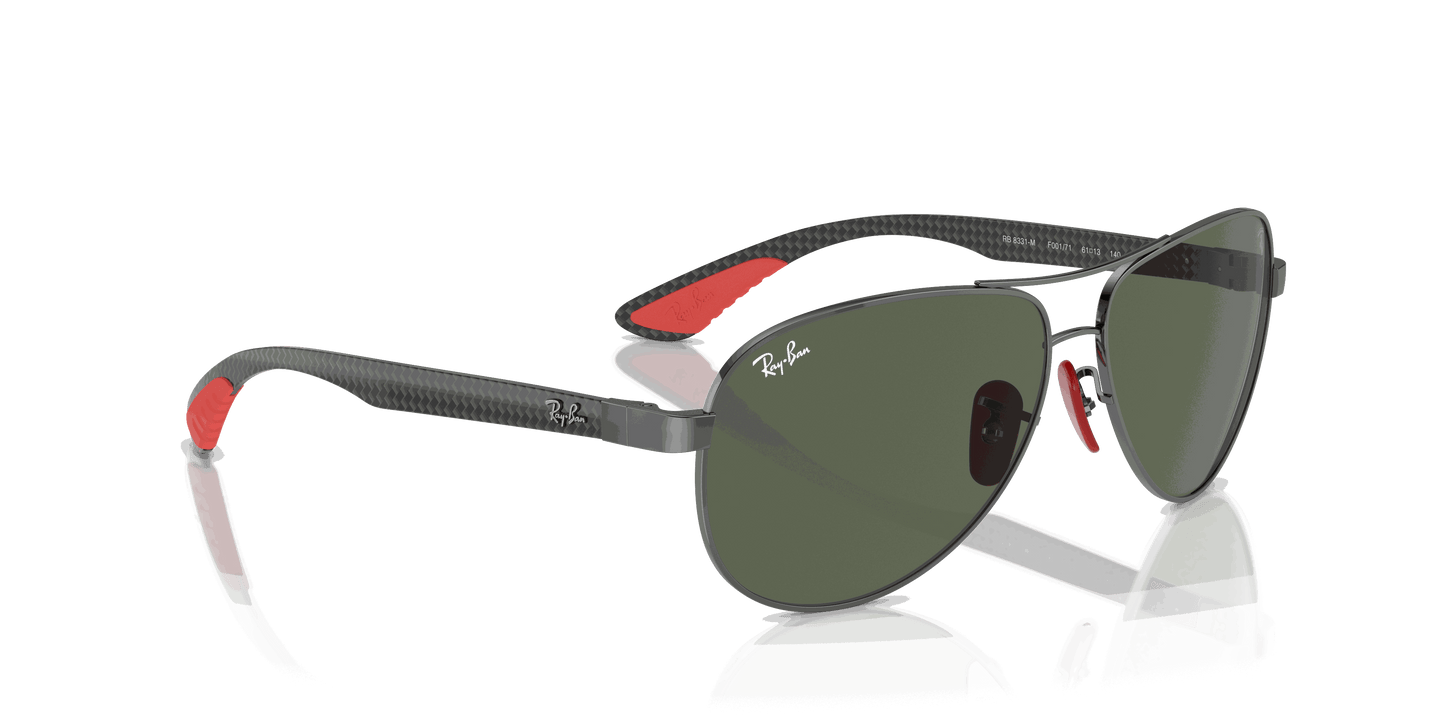 [Dark Green Lenses, Polished Gunmetal Frame]