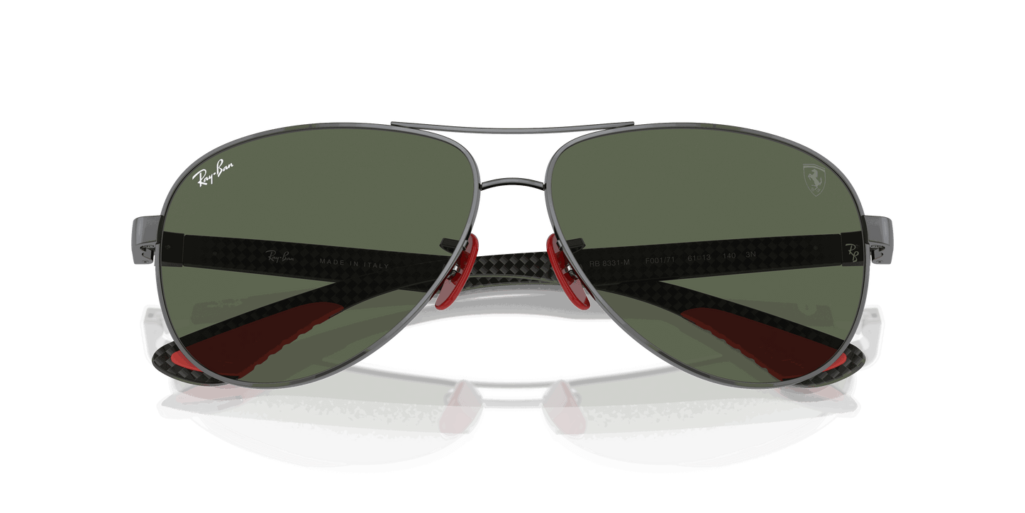 [Dark Green Lenses, Polished Gunmetal Frame]