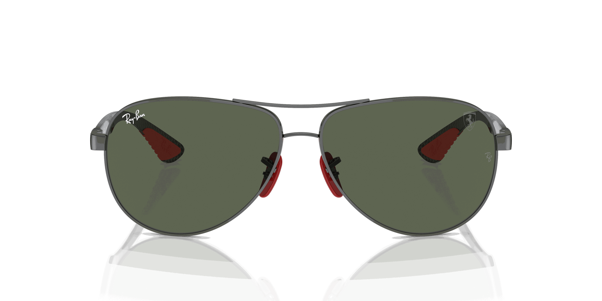 [Dark Green Lenses, Polished Gunmetal Frame]