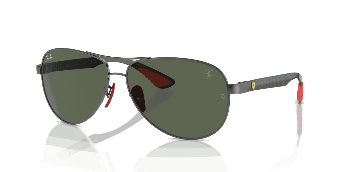 [Dark Green Lenses, Polished Gunmetal Frame]