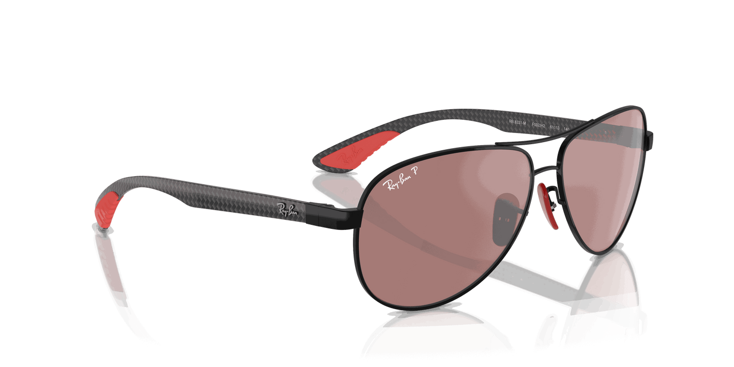 [Purple/Silver Lenses, Polished Black Frame]