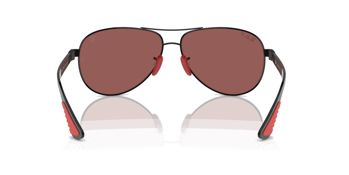 [Purple/Silver Lenses, Polished Black Frame]