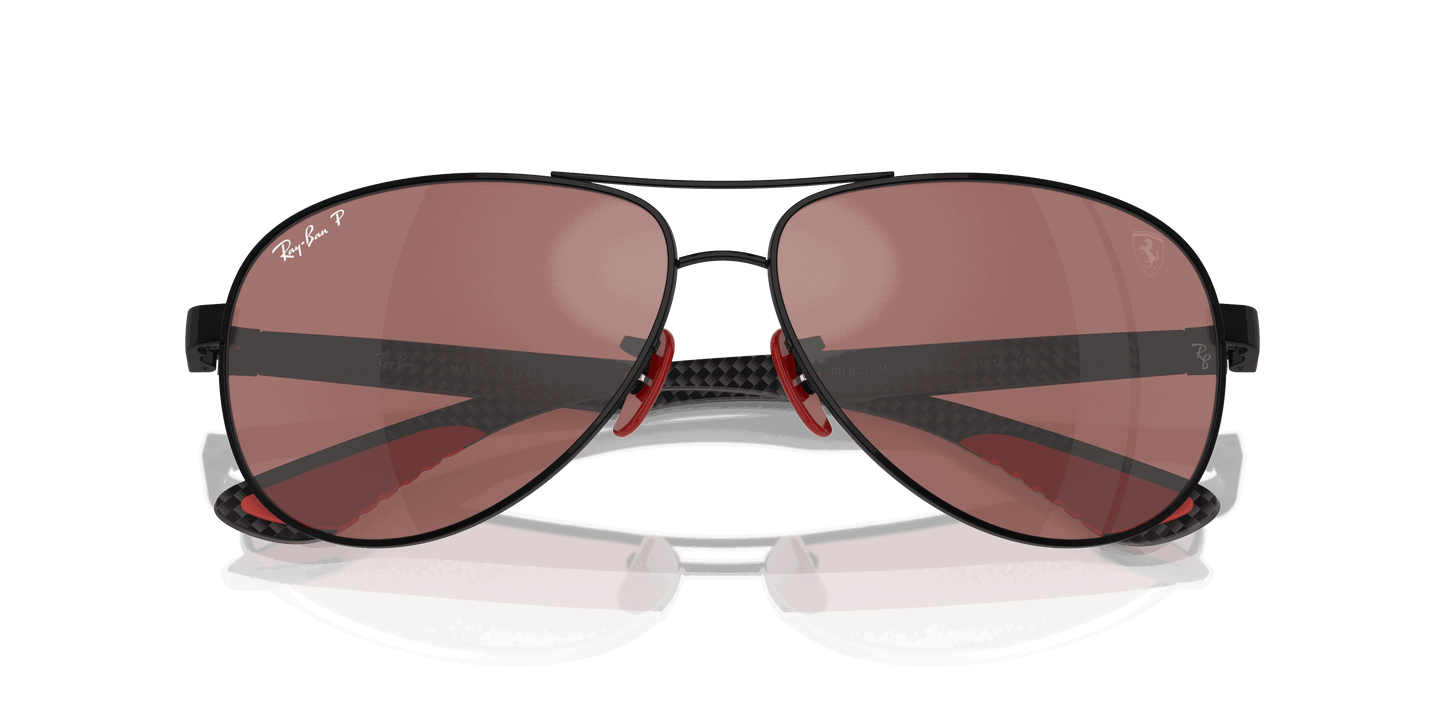 [Purple/Silver Lenses, Polished Black Frame]