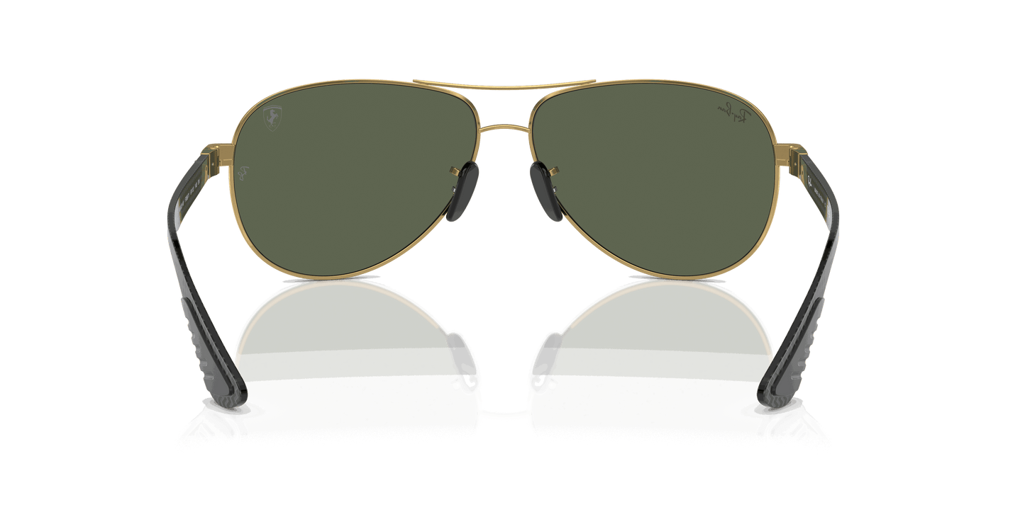[Dark Green Lenses, Polished Arista Gold Frame]