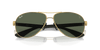 [Dark Green Lenses, Polished Arista Gold Frame]