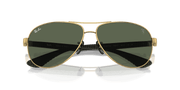 Dark Green Lenses, Polished Arista Gold Frame