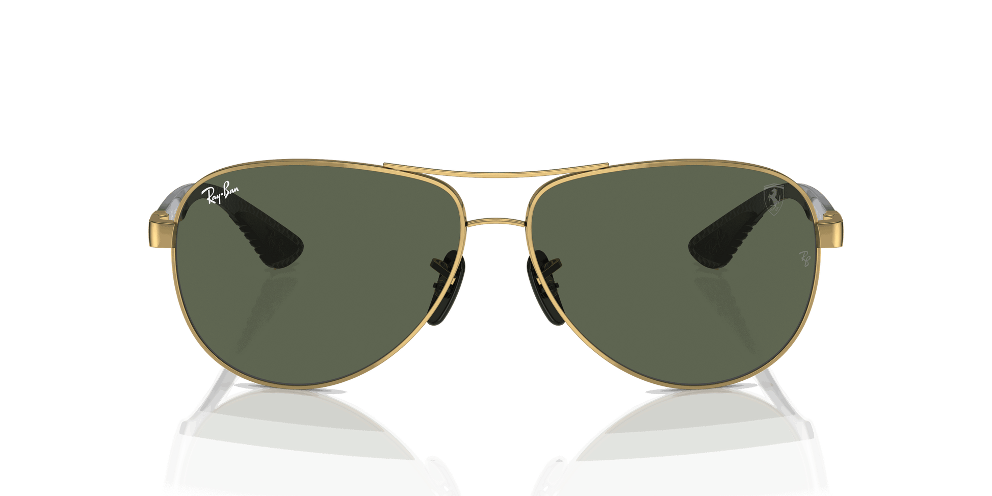 [Dark Green Lenses, Polished Arista Gold Frame]