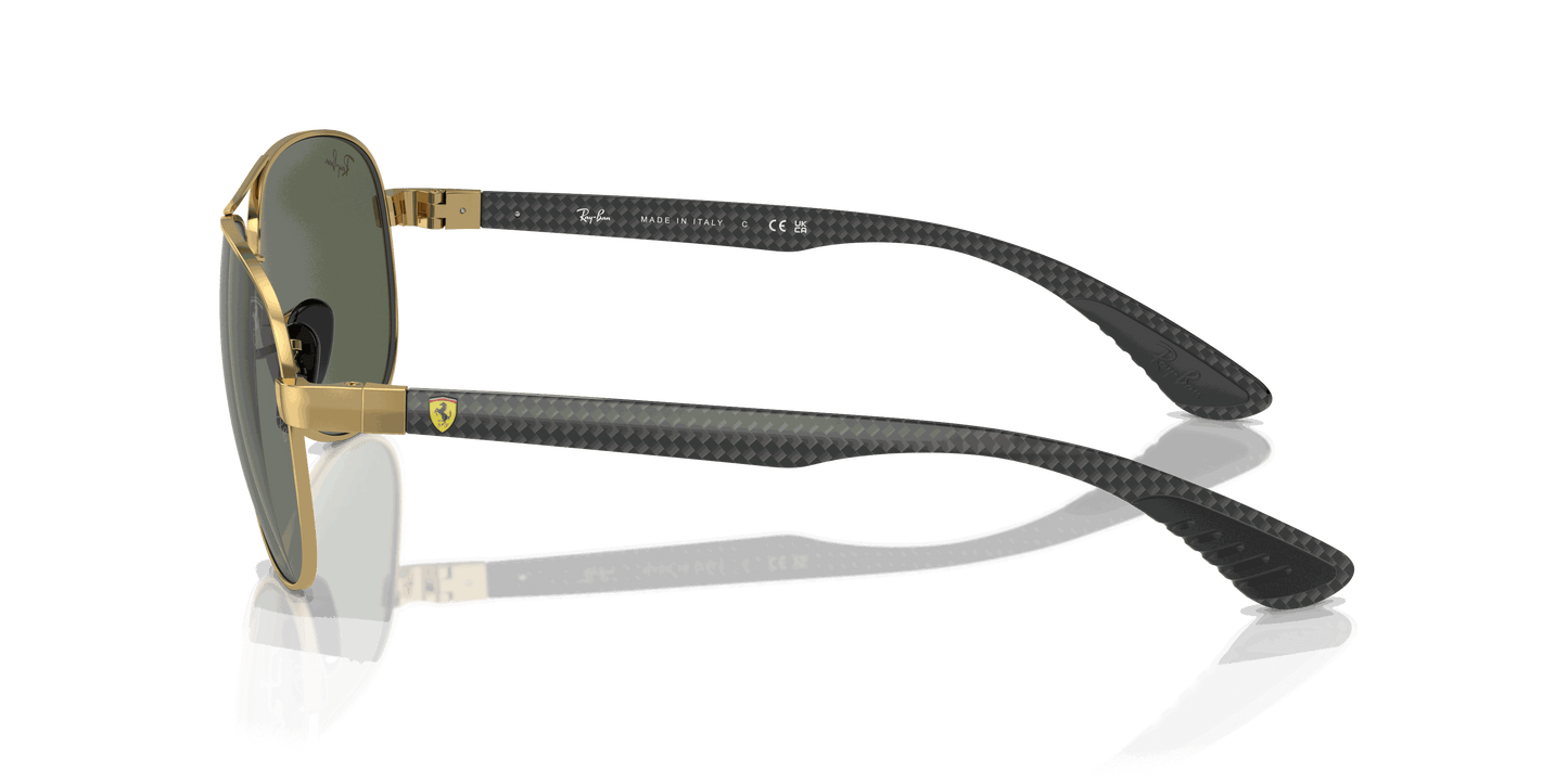 [Dark Green Lenses, Polished Arista Gold Frame]