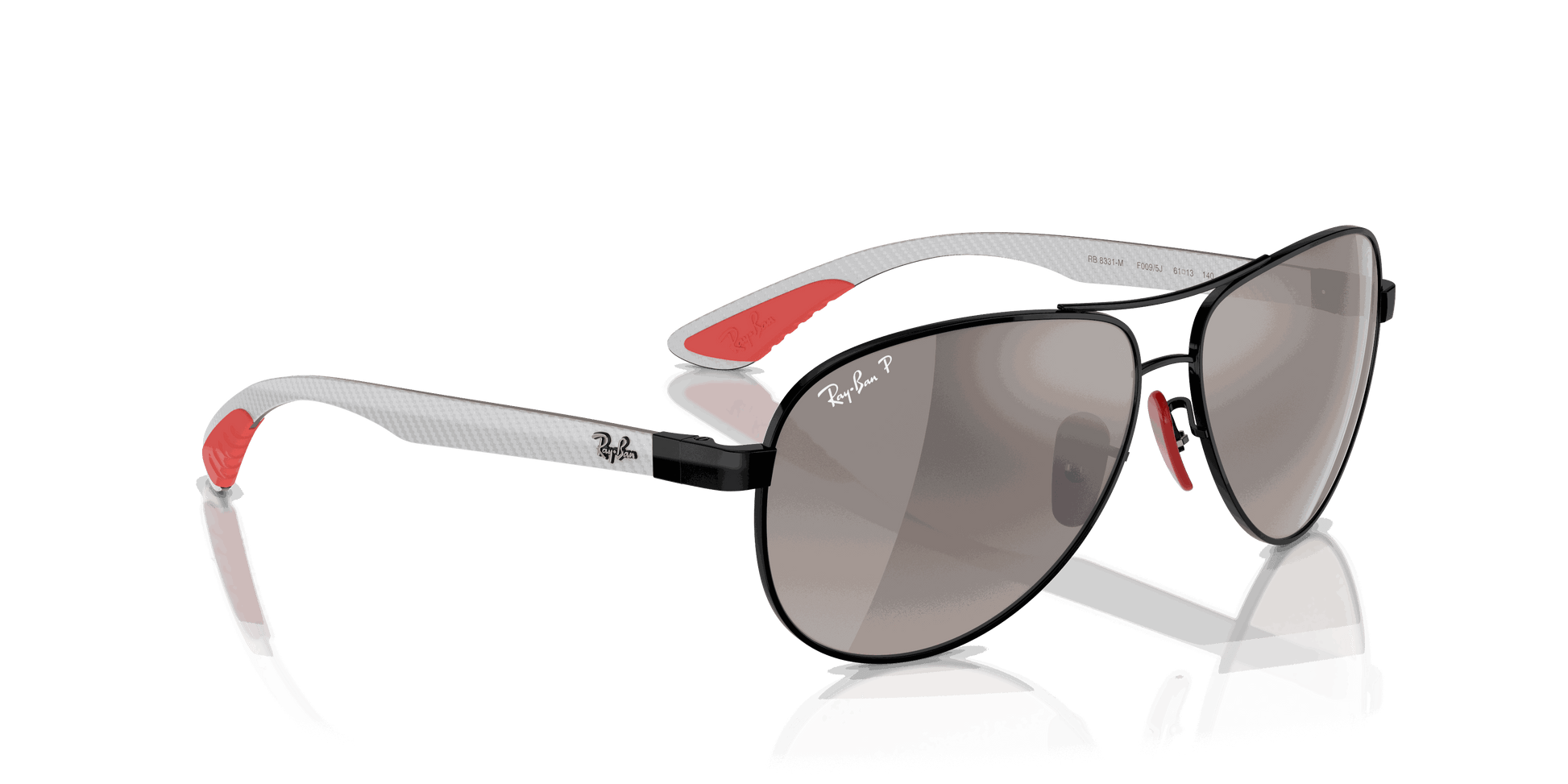 [Grey Lenses, Polished Black Frame]