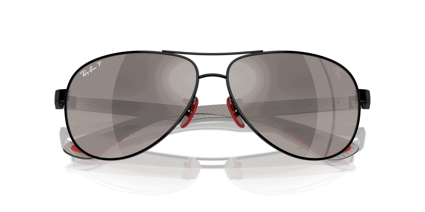 [Grey Lenses, Polished Black Frame]