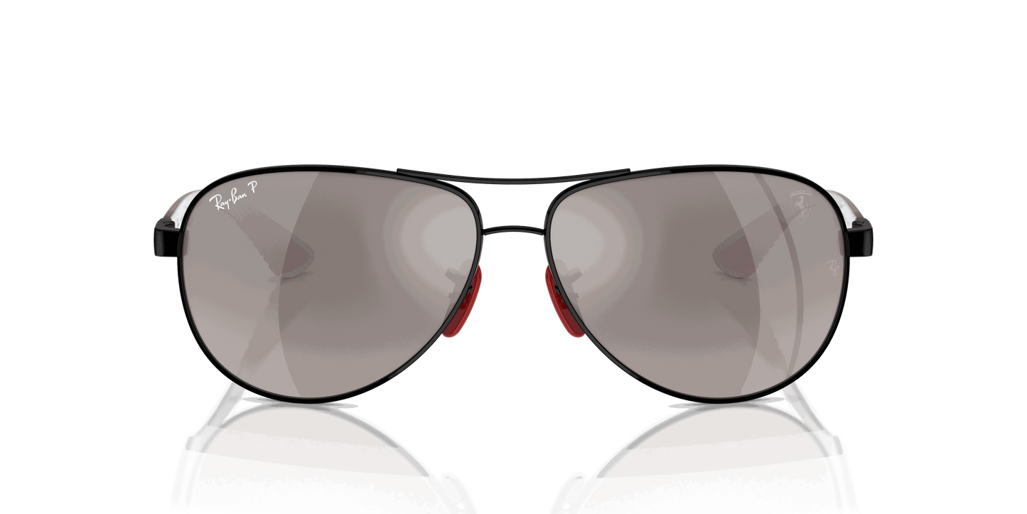 [Grey Lenses, Polished Black Frame]