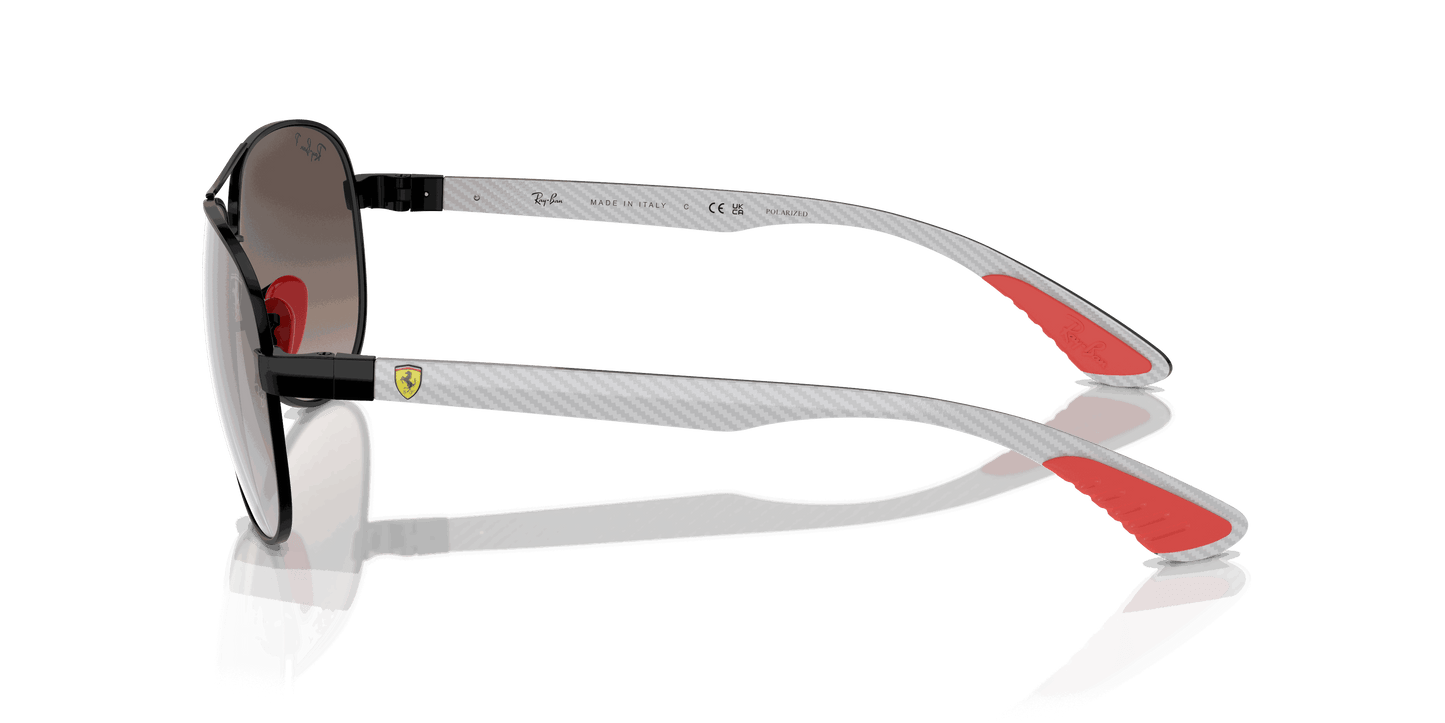 [Grey Lenses, Polished Black Frame]