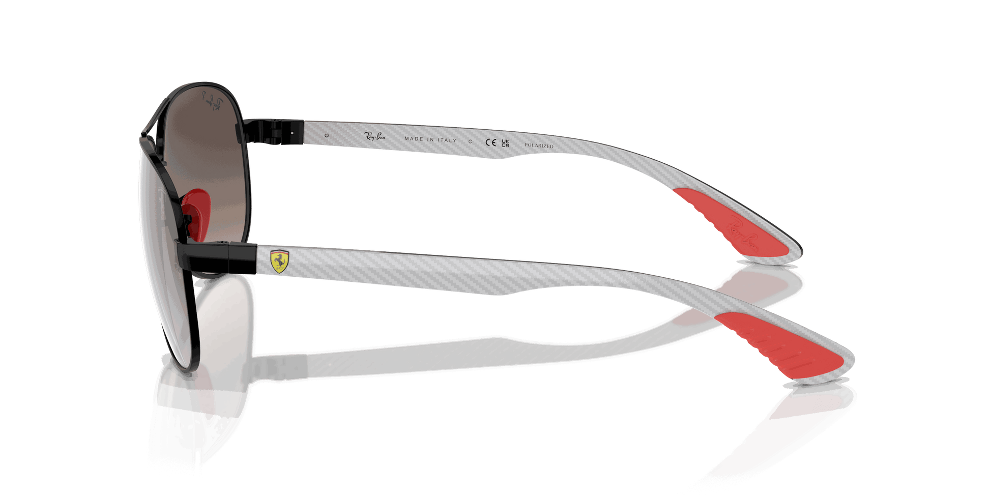 [Grey Lenses, Polished Black Frame]