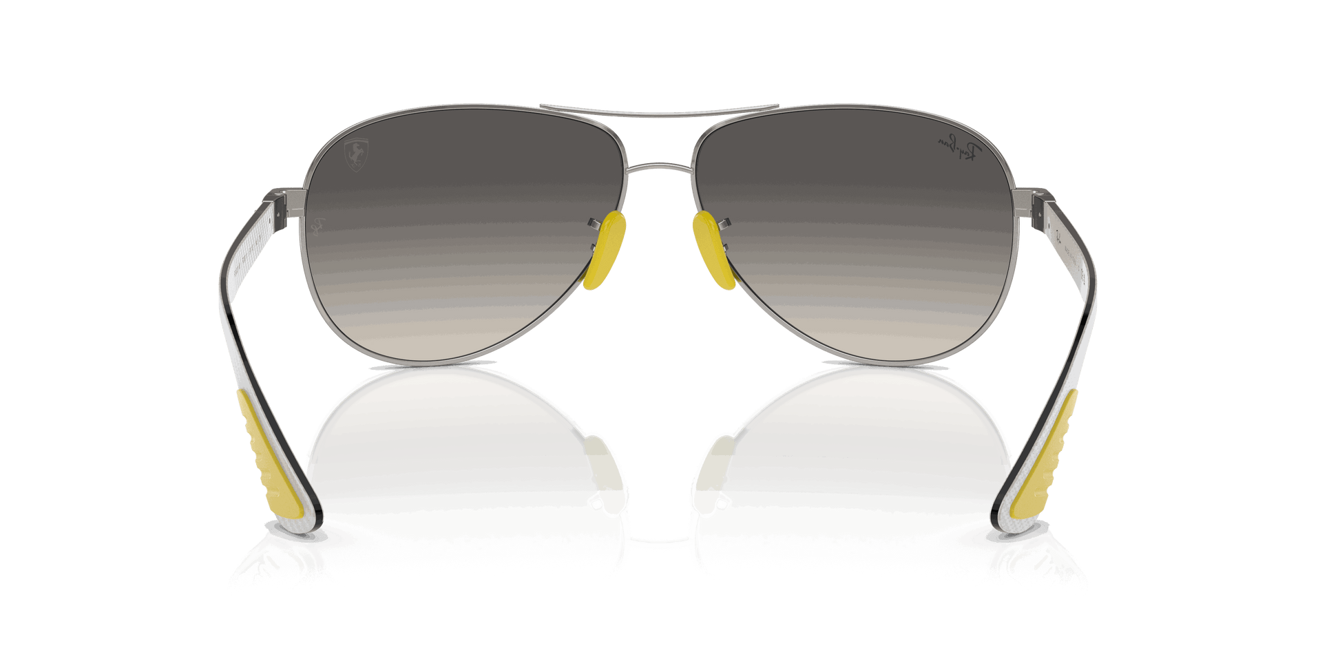 [Grey Lenses, Polished Silver Frame]