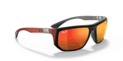 Brown Mirror Orange Lenses, Matte Black Frame