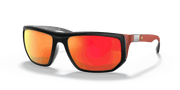 Brown Mirror Orange Lenses, Matte Black Frame