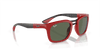 [Dark Green Lenses, Polished Red Frame]