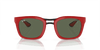 [Dark Green Lenses, Polished Red Frame]