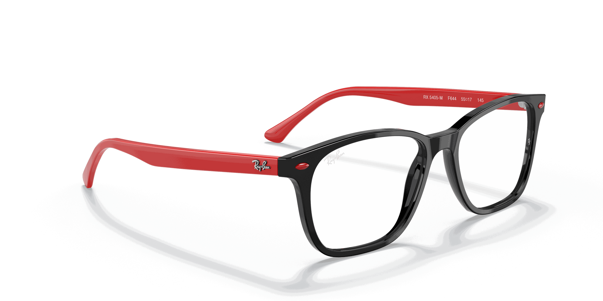 [Clear Lenses, Polished Black Frame]