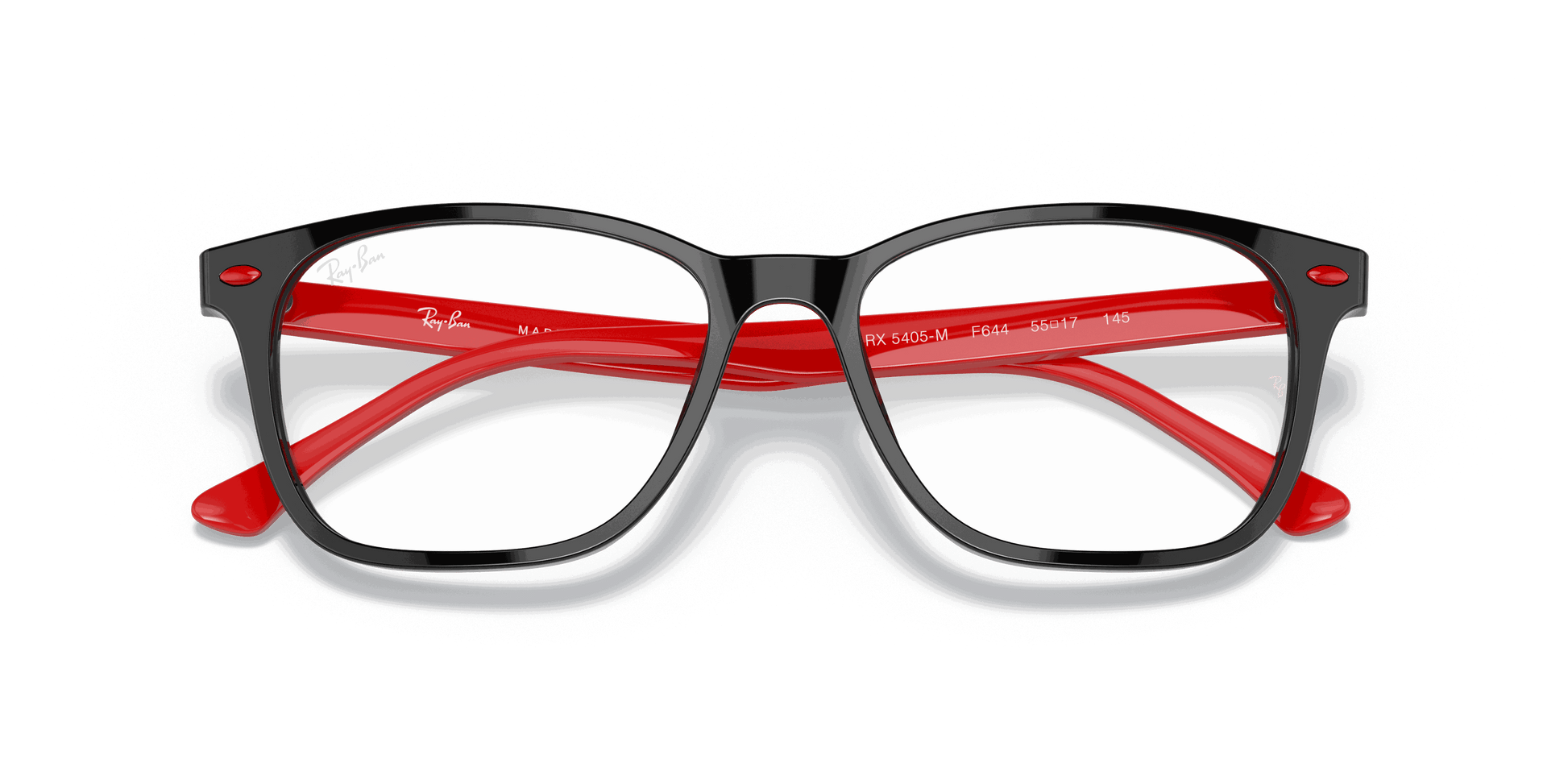 [Clear Lenses, Polished Black Frame]