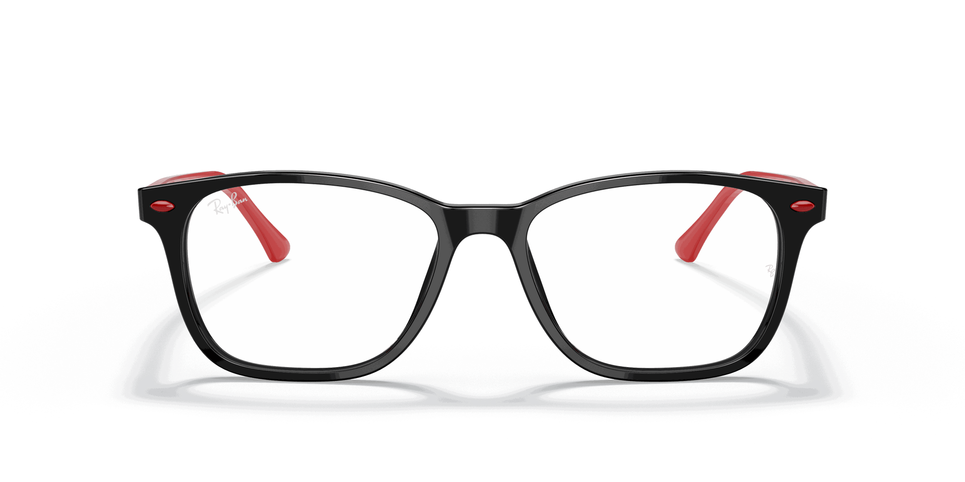 [Clear Lenses, Polished Black Frame]