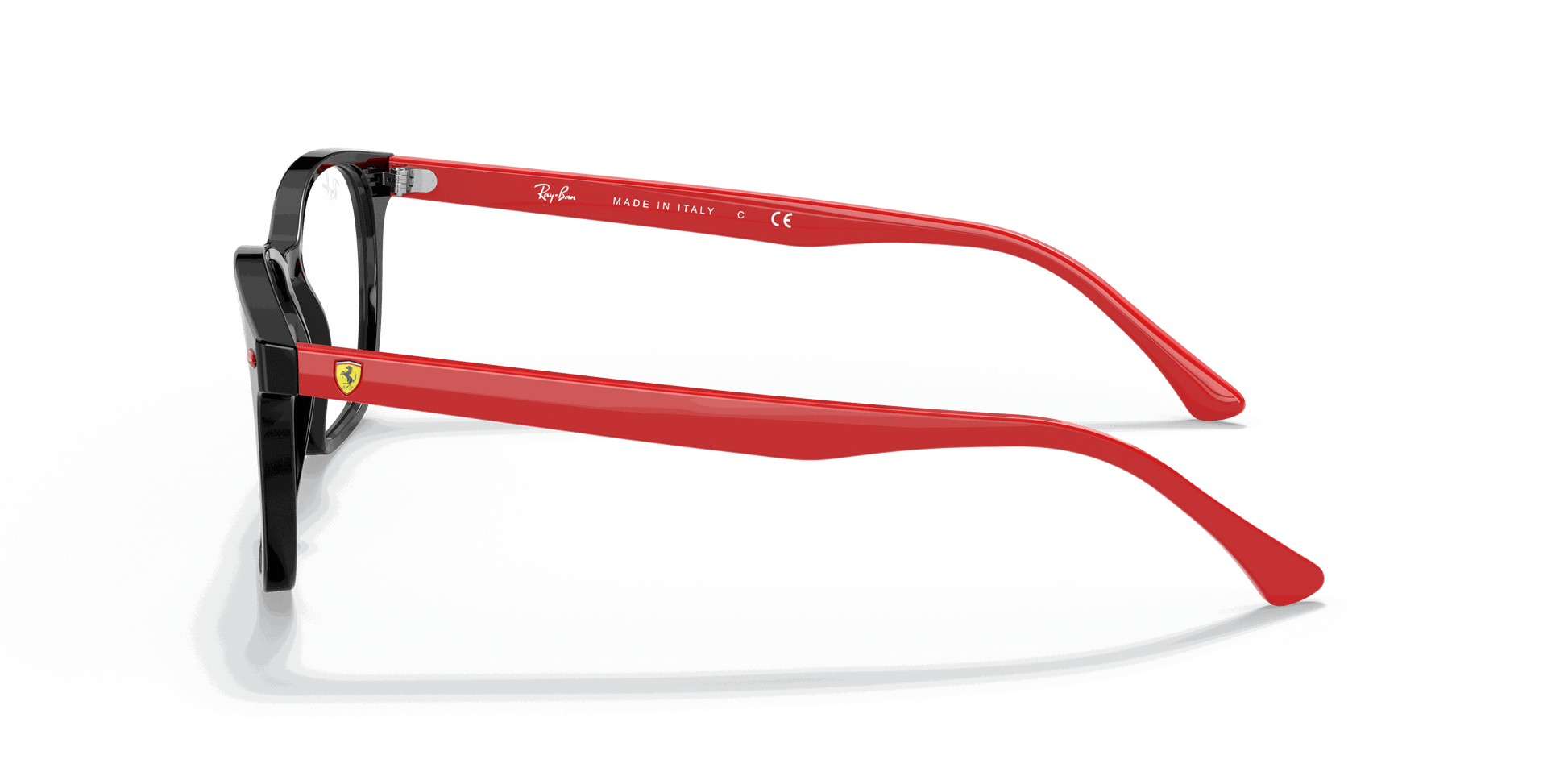 [Clear Lenses, Polished Black Frame]