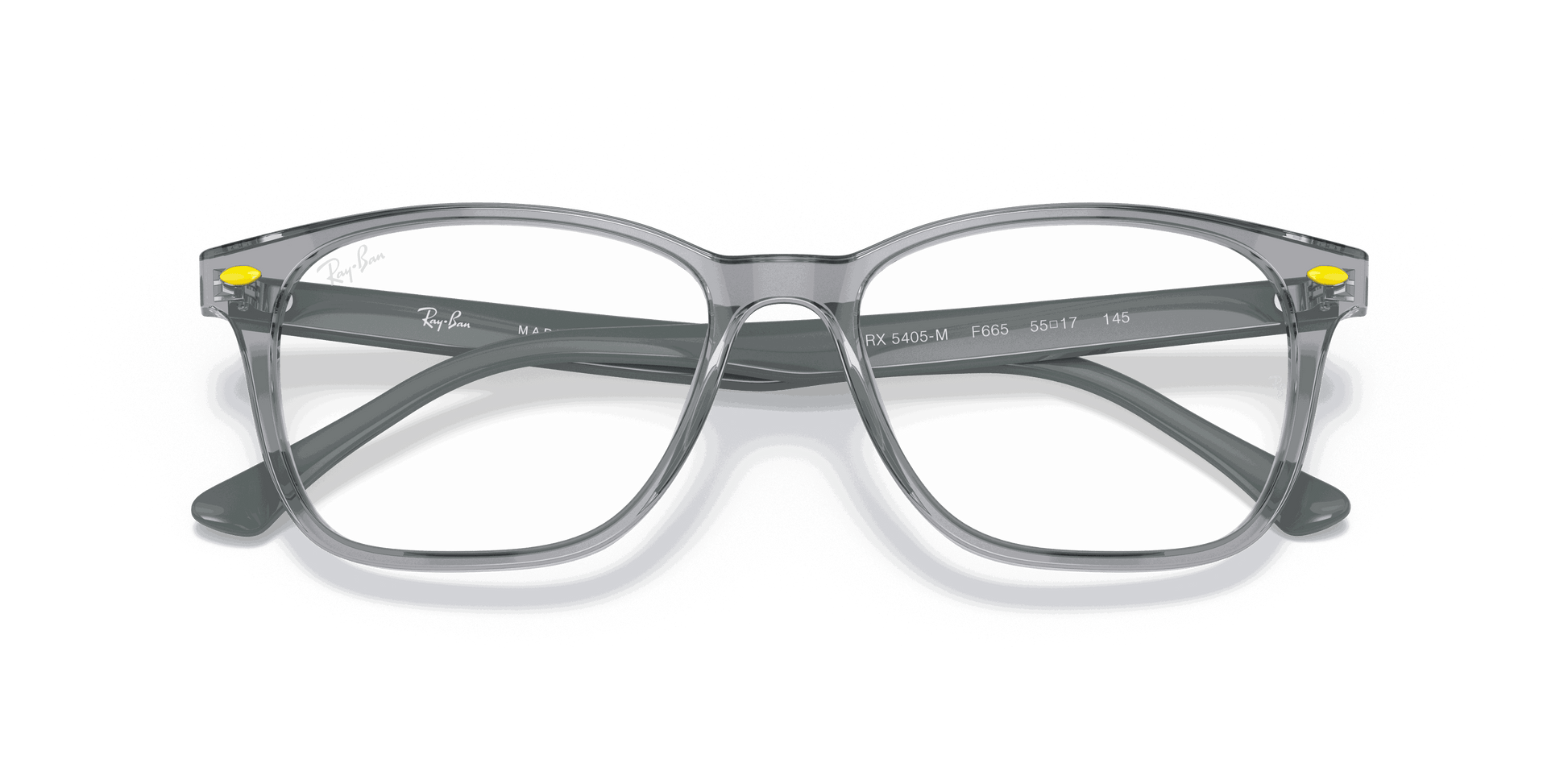 [Clear Lenses, Polished Transparent Grey Frame]