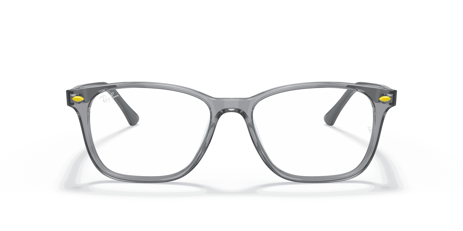 [Clear Lenses, Polished Transparent Grey Frame]