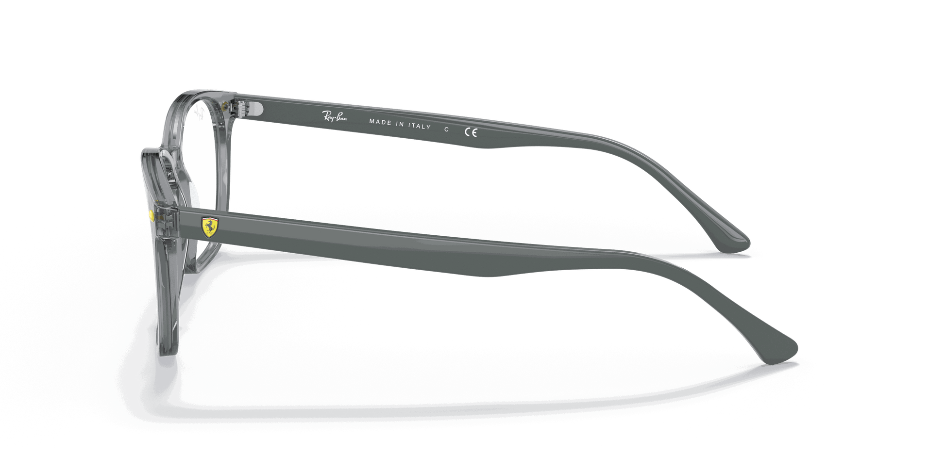 [Clear Lenses, Polished Transparent Grey Frame]